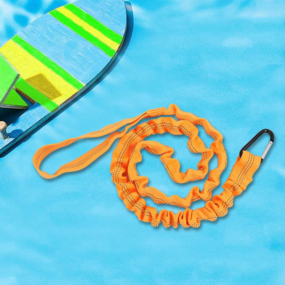 2 Pack Stretchable Kayak Paddle Leash with Carabiner D9976