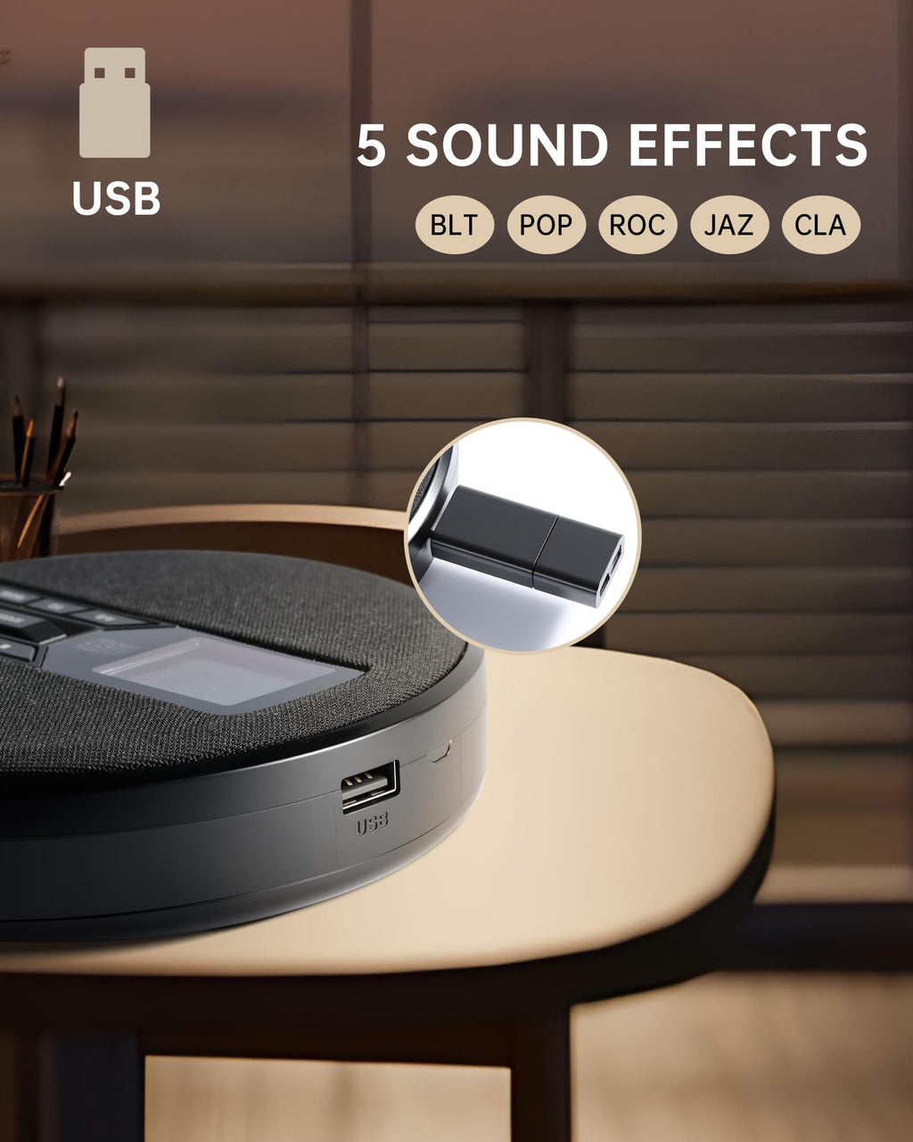 Portable CD Player with Speakers M849053