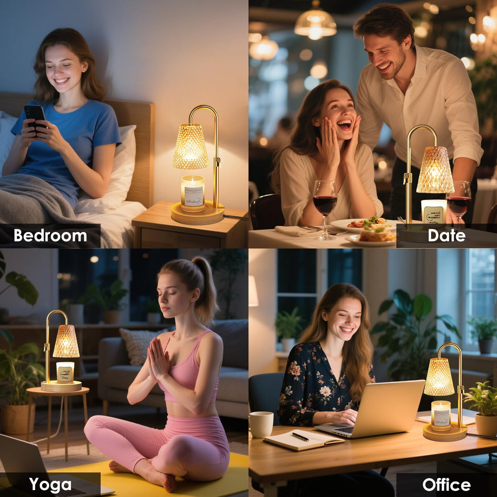 Adjustable Height Candle Warmer Lamp with Timer V902