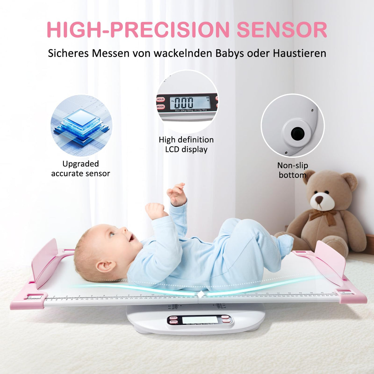 Portable Digital Pet Scale with Height Markings N7330