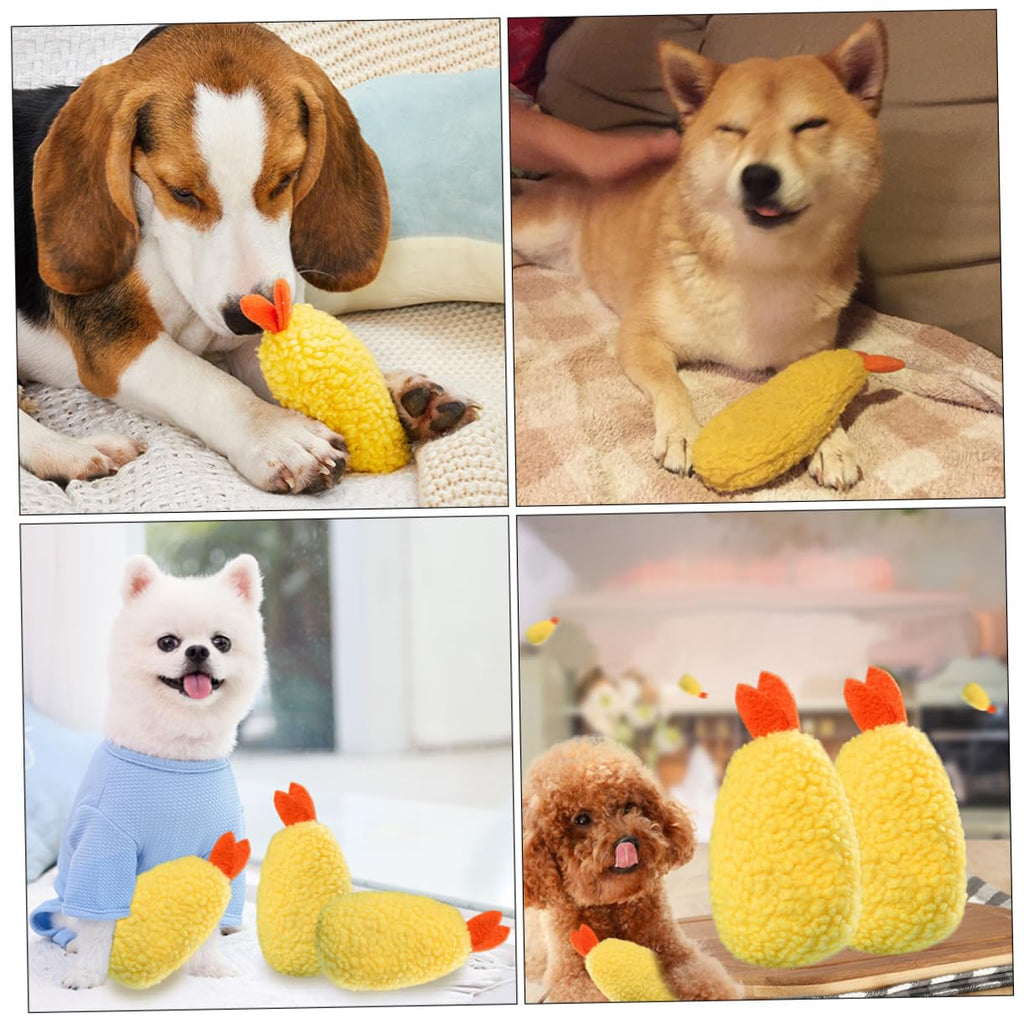 2 Pack Plush Squeaky Dog Toy T4683