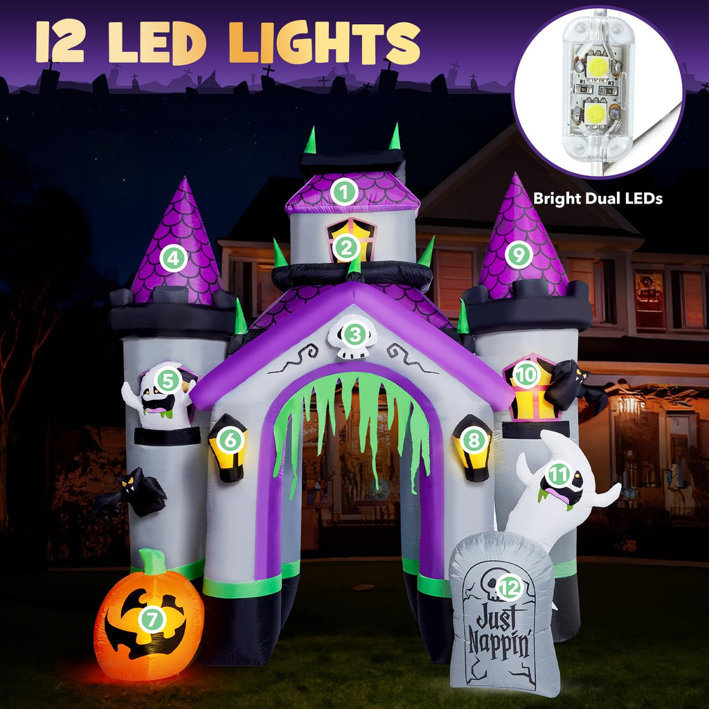 12 FT Halloween Inflatable Archway Outdoor Decoration R88760