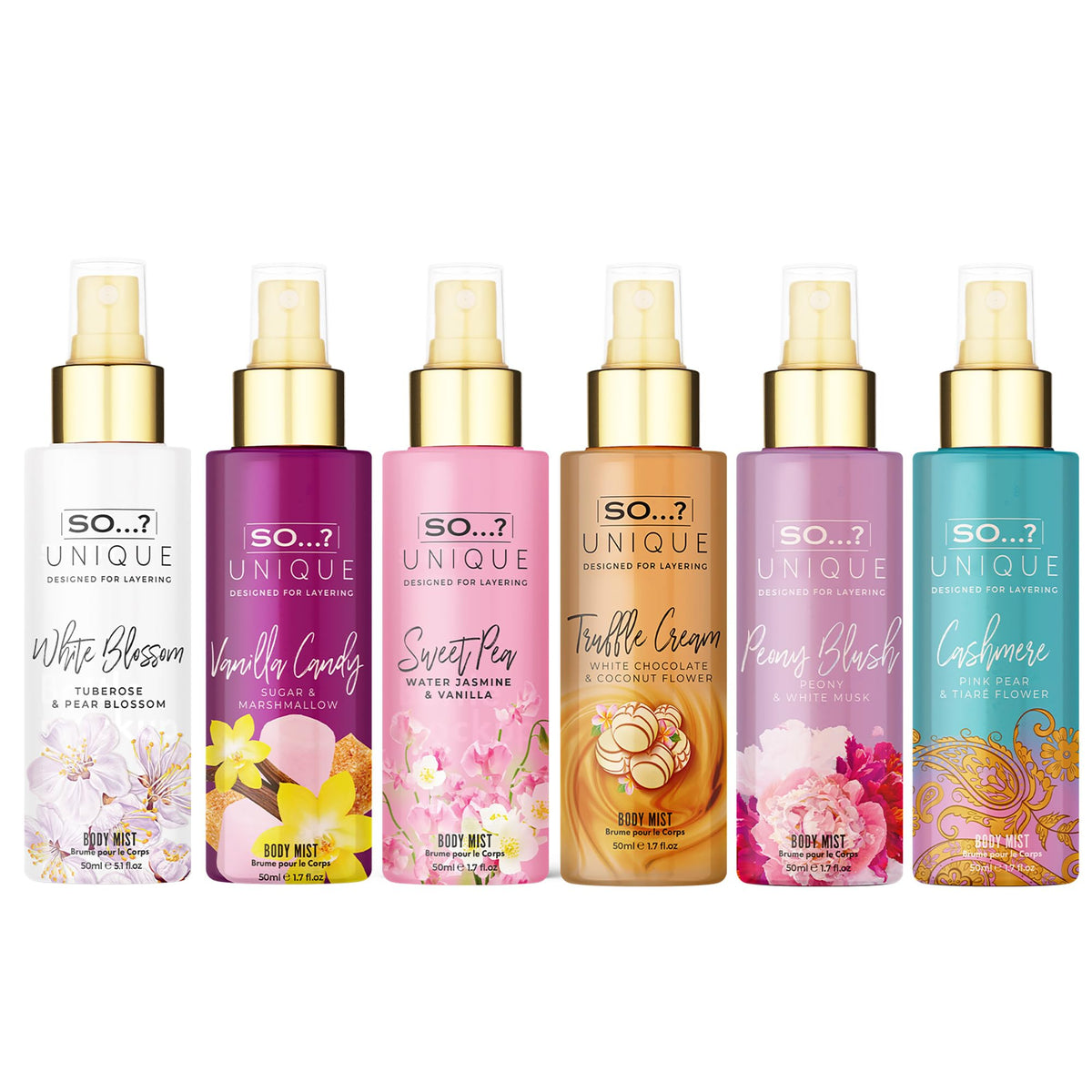 Unique Body Mist Set, 6 pcs M314452