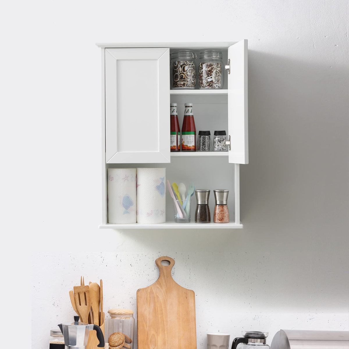 Bathroom Wall Medicine Cabinet with Soft-Close Hinges T128