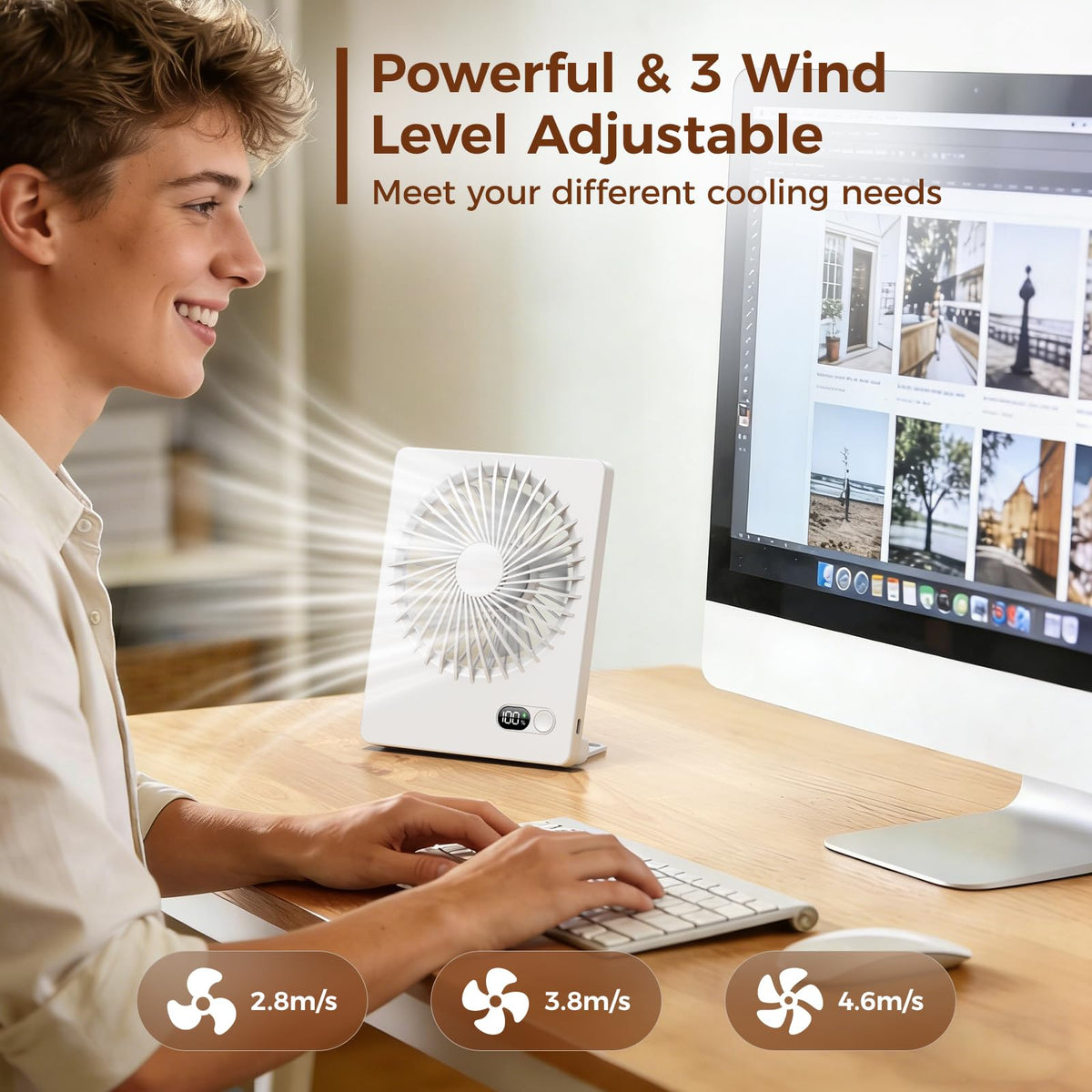 Rechargeable Battery Table Fan R373354