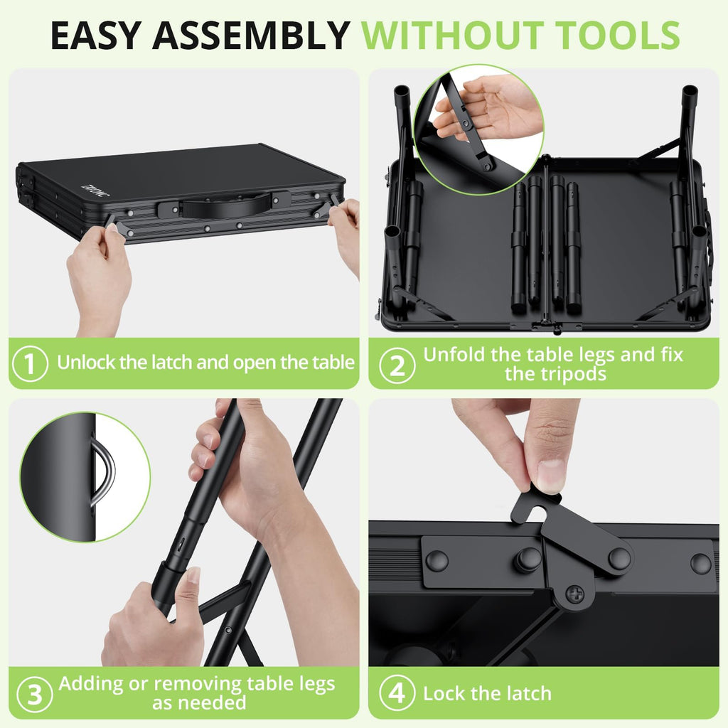 2ft Adjustable Folding Camping Table P2009