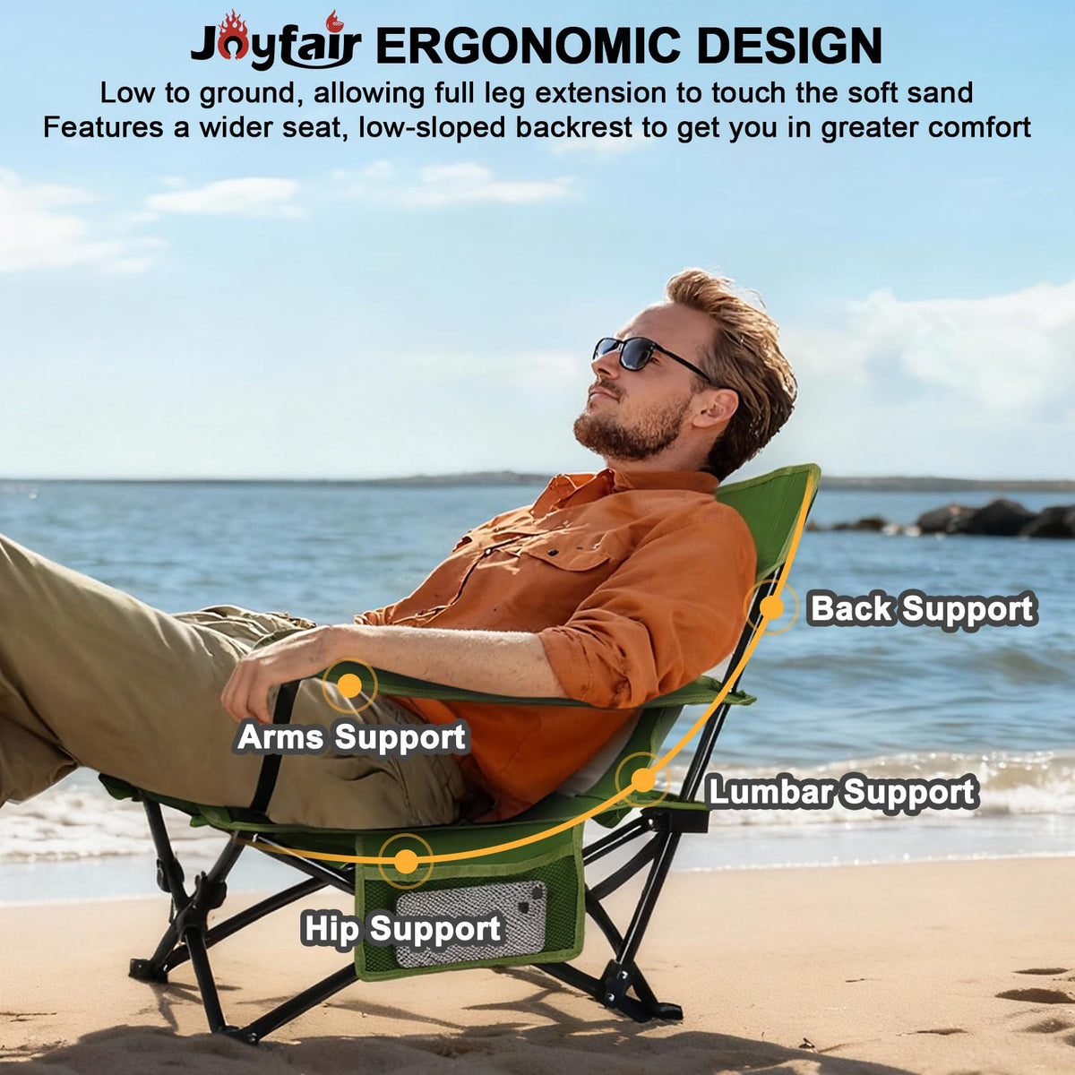 Green Folding Camping Chair 2 Pack C874