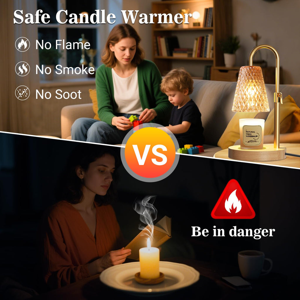 Adjustable Height Candle Warmer Lamp with Timer V902