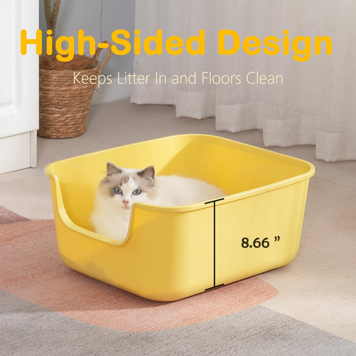 Large High Sides Cat Litter Box R228