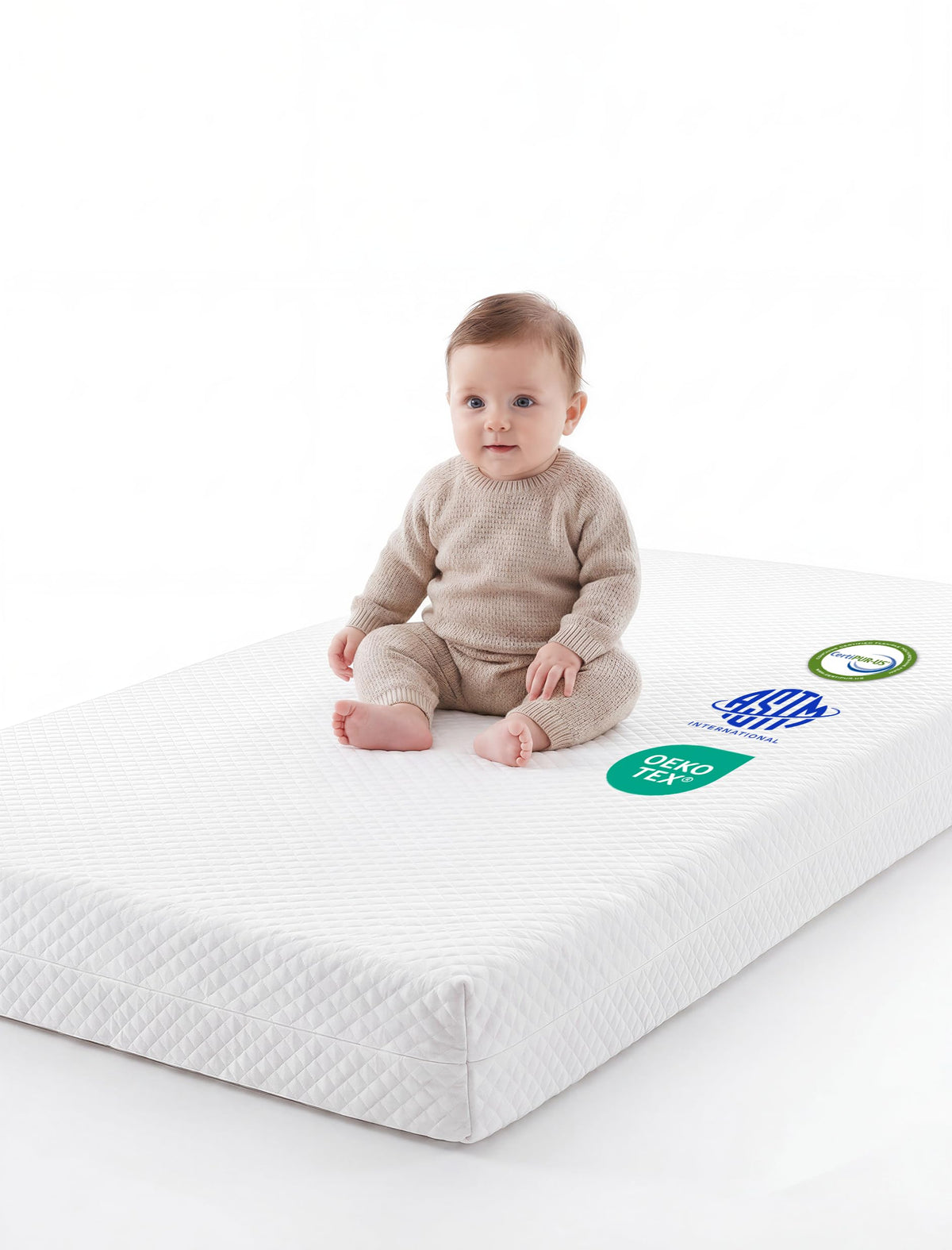 Dual-Sided Memory Foam Waterproof Crib Mattress G41305