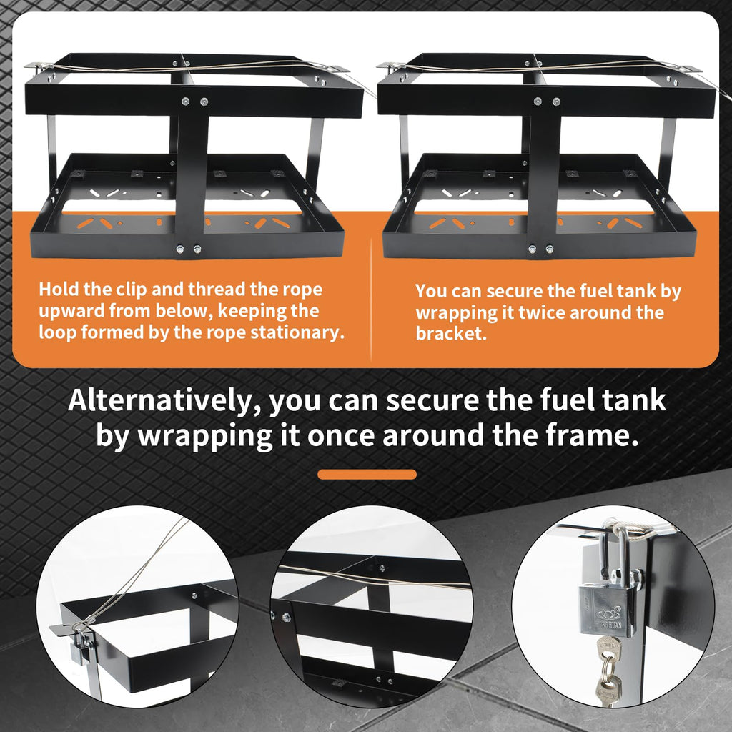 5 Gallon Fuel Jug Holder with Lock L878853