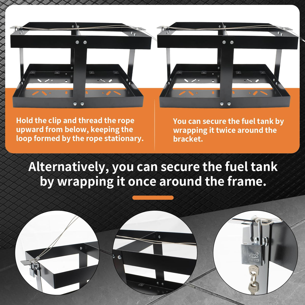 5 Gallon Fuel Jug Holder with Lock L878853