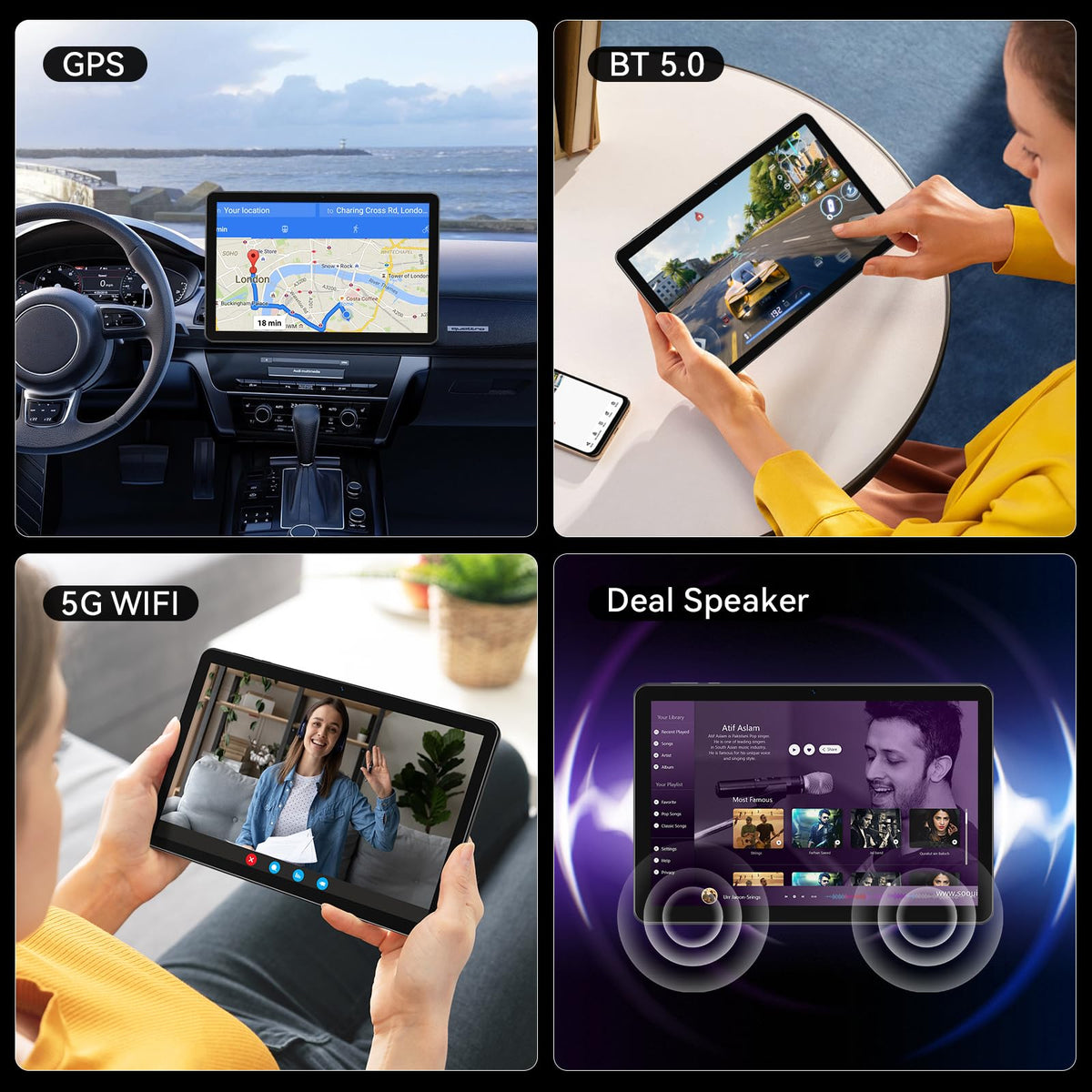 10.1 inch Android 15 Tablet Octa-Core 16GB RAM 64GB ROM I30184