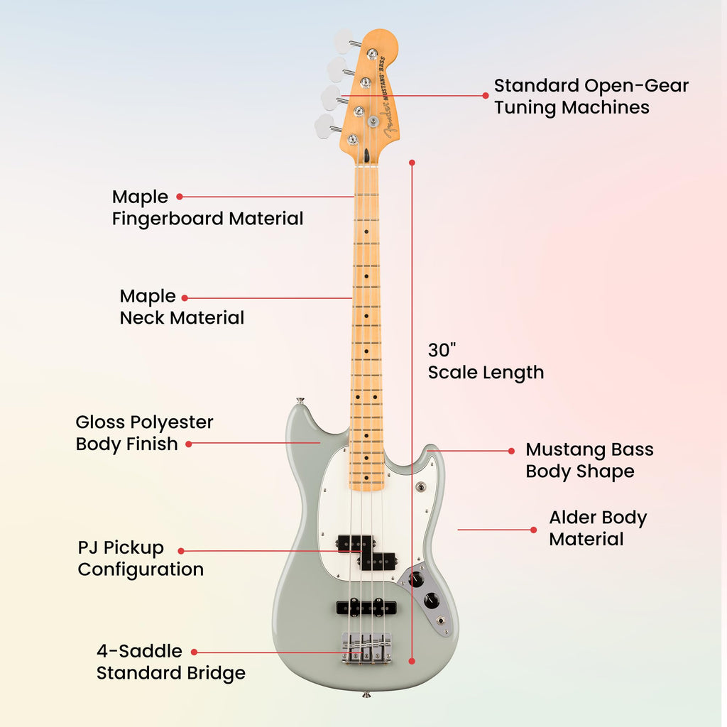 Cactus Gray Bass Guitar Bundle with Gig Bag Y778