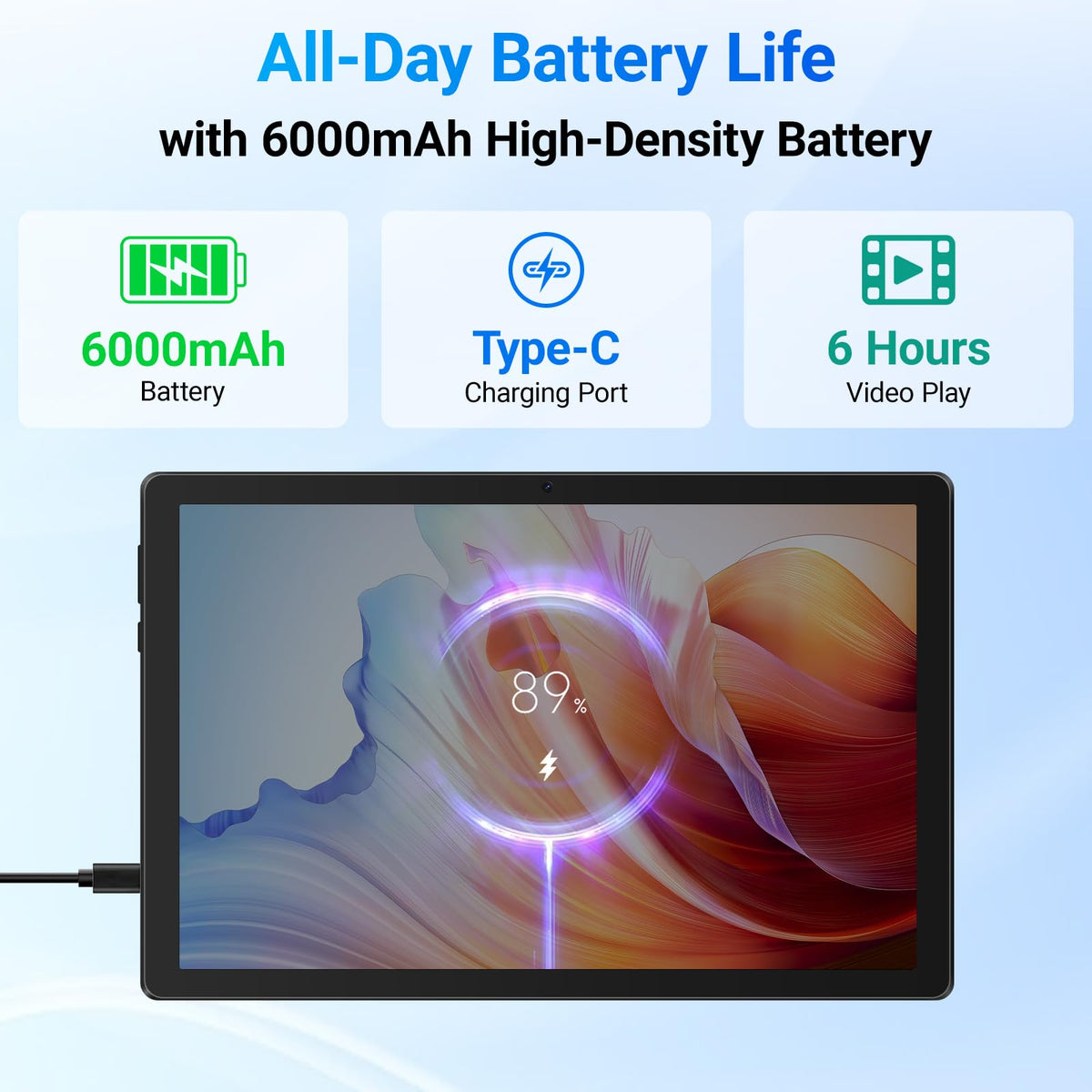 10.1" Android Tablet 24GB RAM 64GB ROM 6000mAh N2187
