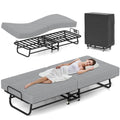 Folding Bed with Mattress, Memory Foam and Metal Frame, 75" x 31" D1447