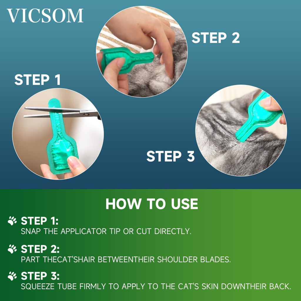 Cat Flea and Tick Treatment, 6 Doses X86342