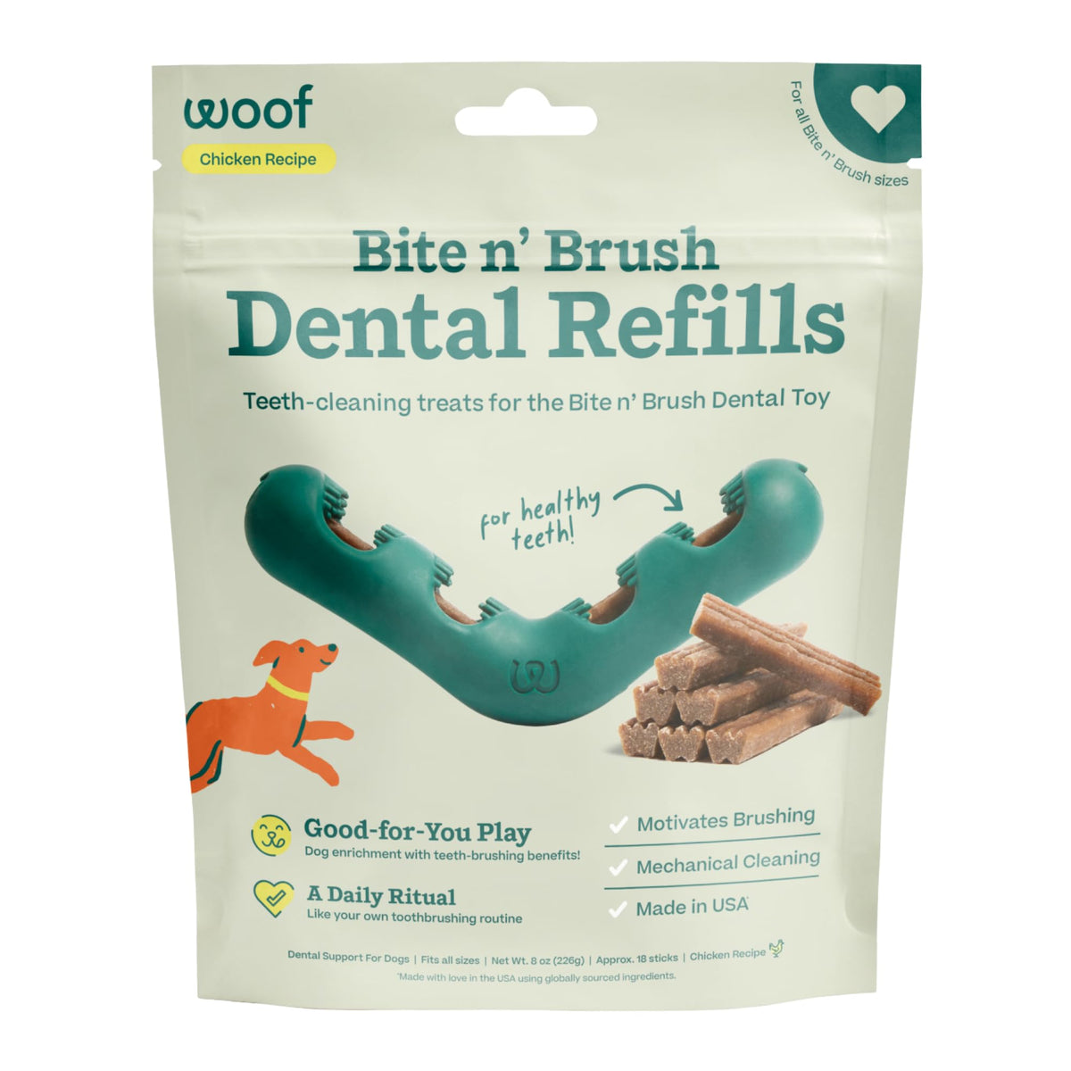 Chicken 18 Count Dog Dental Stick Refills R7333
