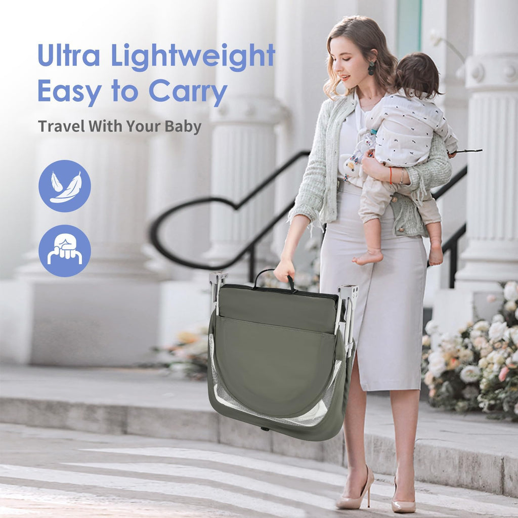 Portable Baby Bassinet with Mosquito Net & Sunshade L43072