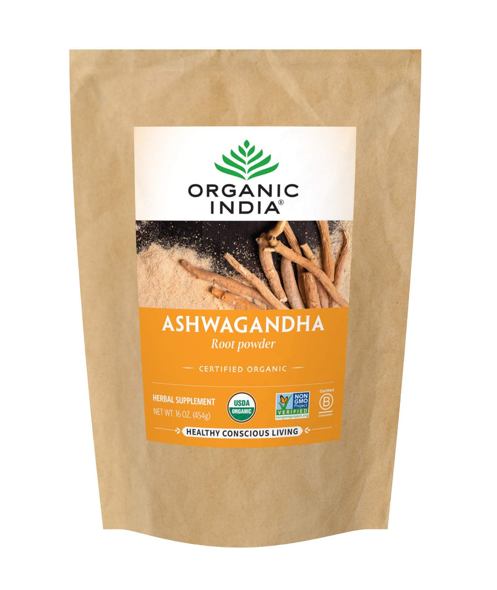 Organic Ashwagandha Powder Herbal Supplement 1lb Bag Y59540