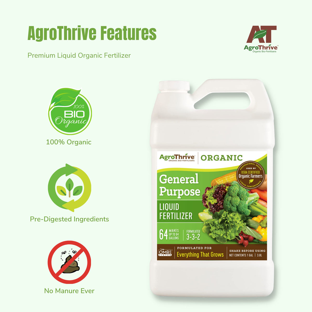 Organic Liquid Fertilizer 1 Gal Y963992