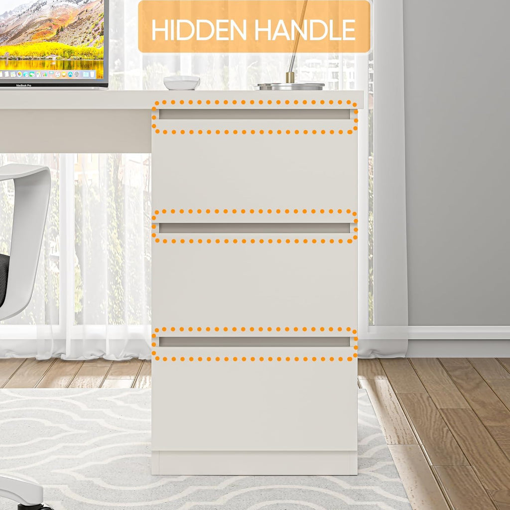 White Desk with Drawers D448507