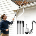 6.4FT Gutter Cleaning Tools with Extension Pole & Brush I33343