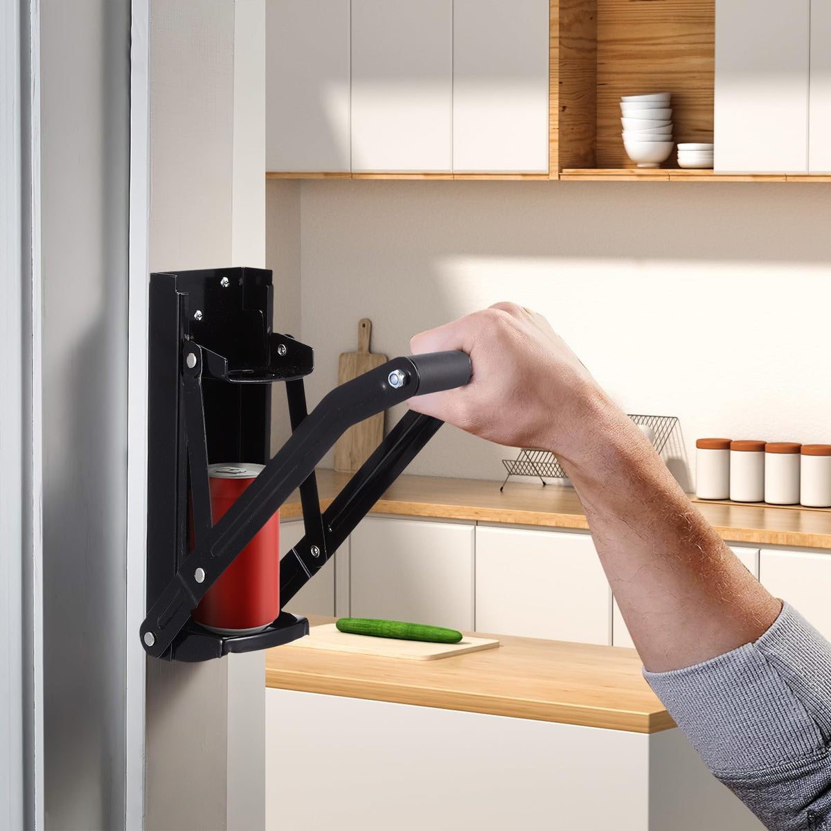 Wall Mounted Stainless Steel Can Crusher with Bottle Opener G792
