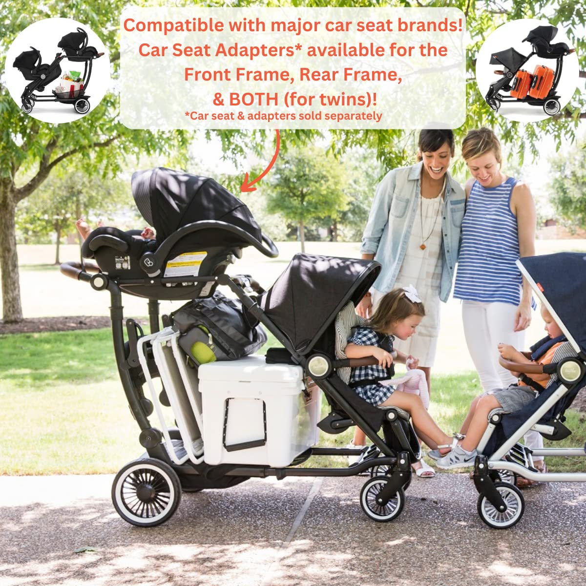 Black Double Stroller C442751