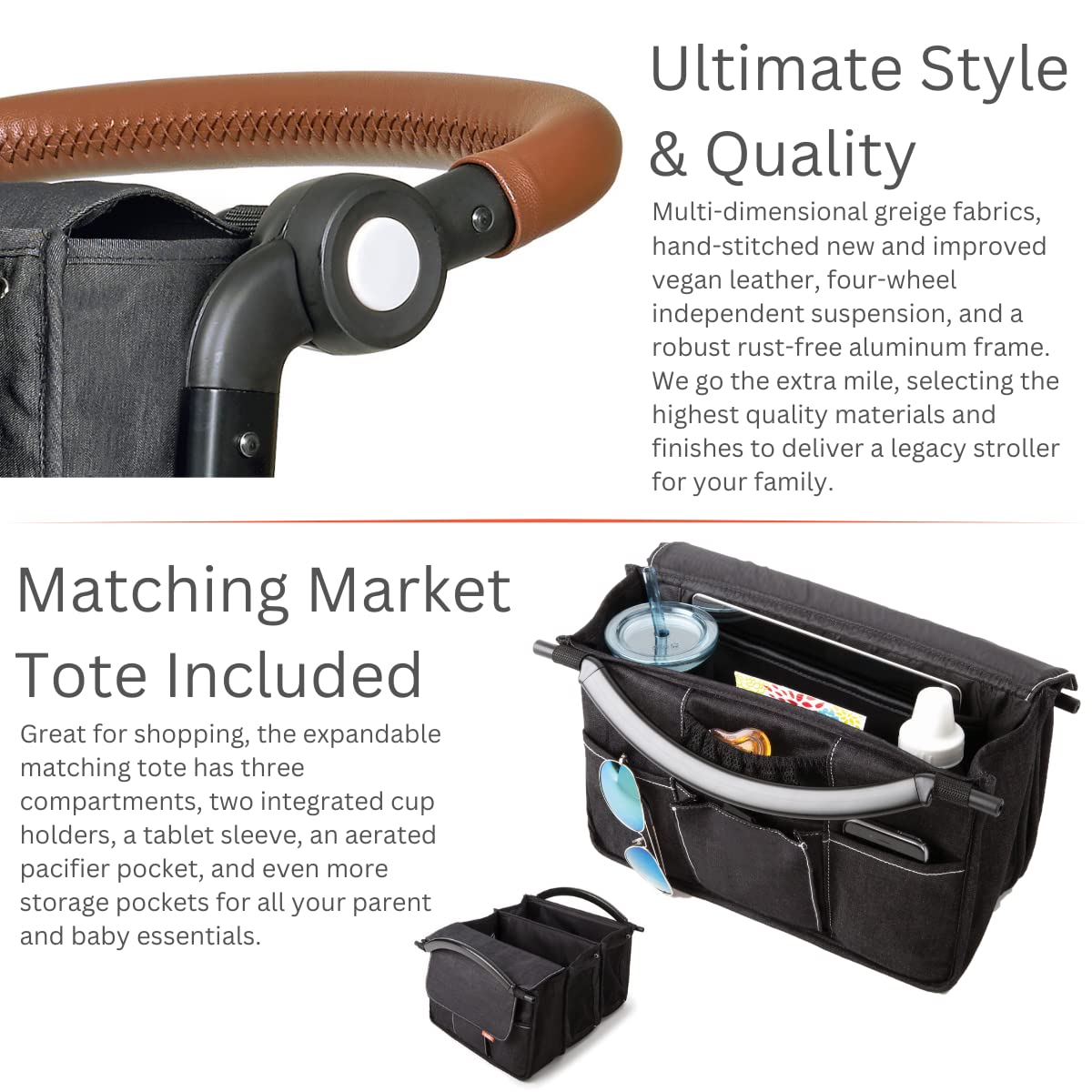 Black Double Stroller C442751