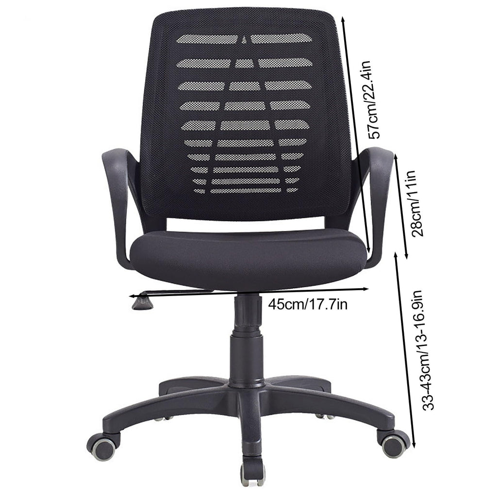 Orange Ergonomic Mesh Office Chair with Lumbar Support F629