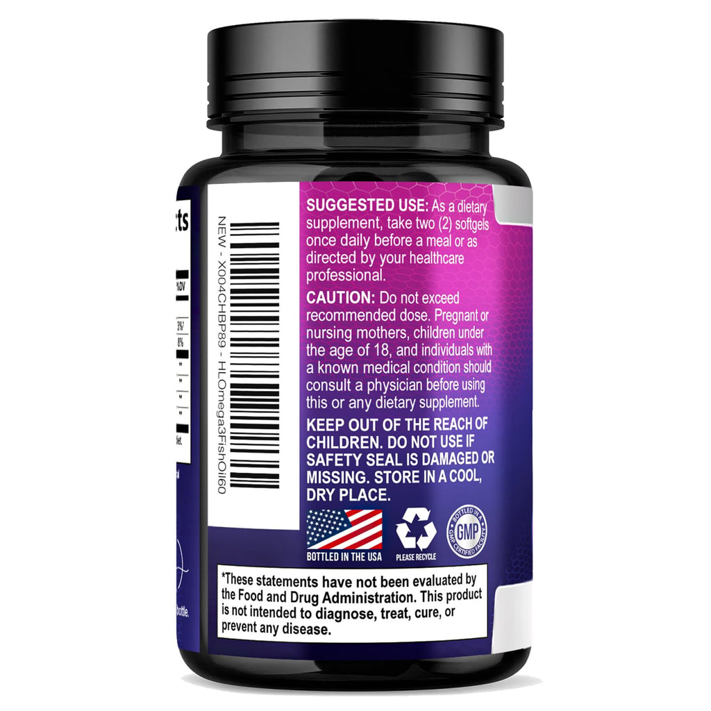 2400mg Omega 3 Fish Oil Softgels Q914