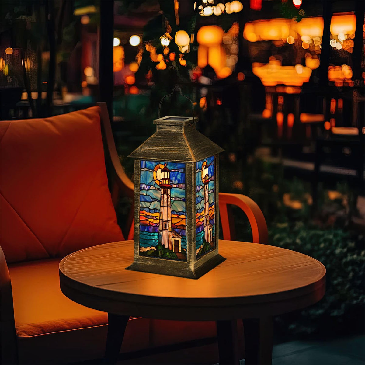 Solar Powered Waterproof Hanging Lantern 1 Pack E928