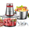 500W Electric Food Processor with 2 Bowls M84684