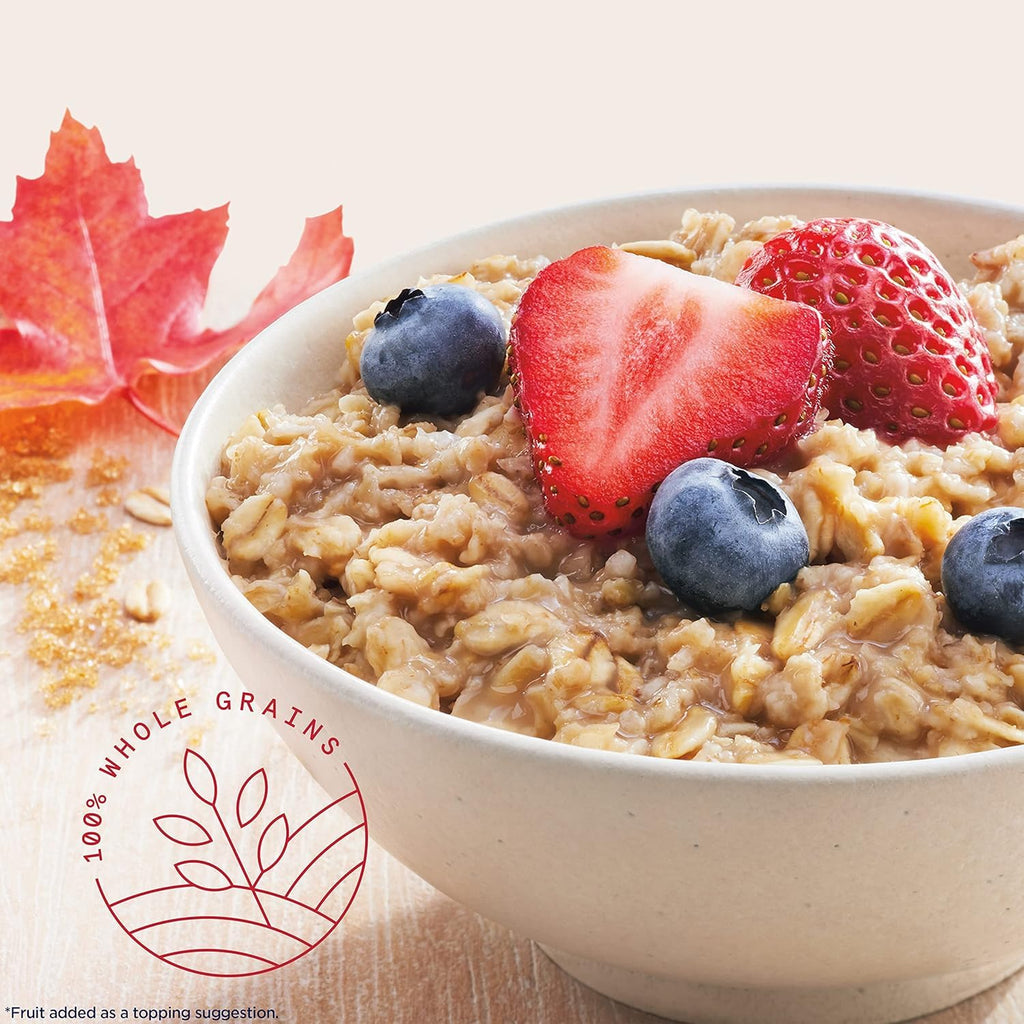 Instant Oatmeal, Maple Brown Sugar, 12g Protein, 2.11 oz Packets, 6 Pack V872
