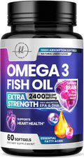 2400mg Omega 3 Fish Oil Softgels Q914