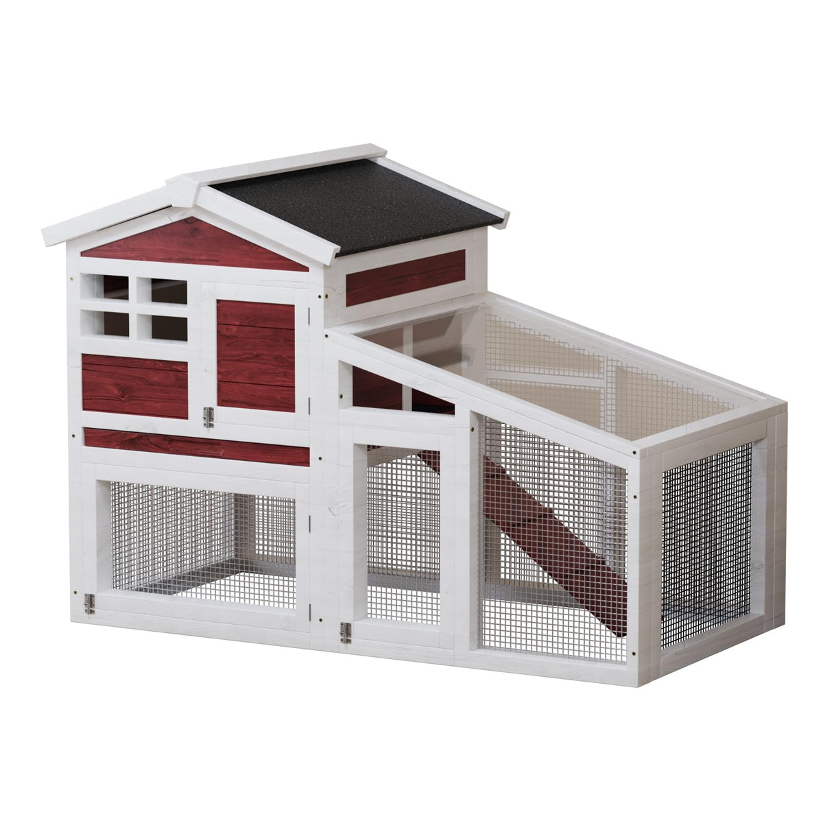 Weatherproof Wooden Rabbit Hutch O450