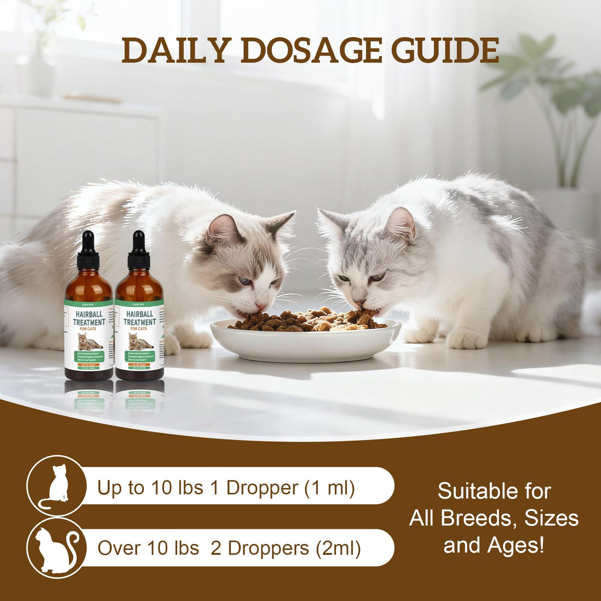Cat Hairball Remedy with Natural Ingredients & Vitamins D163