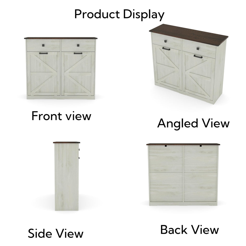 39" Double Tilt-Out Trash Cabinet for 20 Gallon Cans I13964