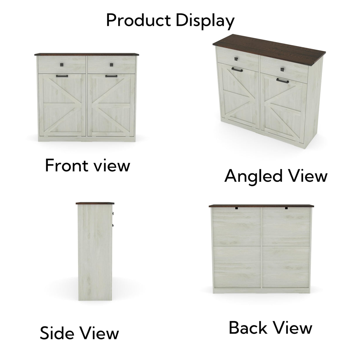 39" Double Tilt-Out Trash Cabinet for 20 Gallon Cans I13964