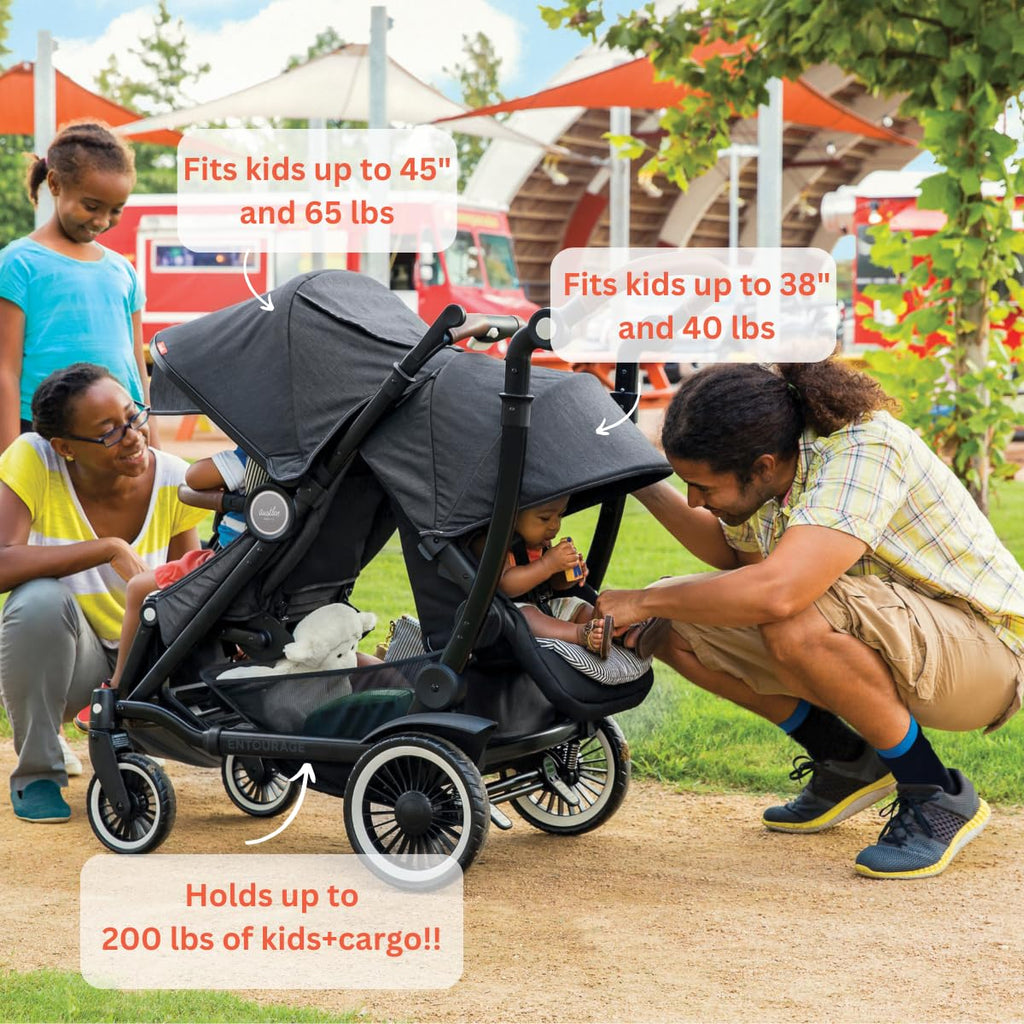Black Double Stroller C442751