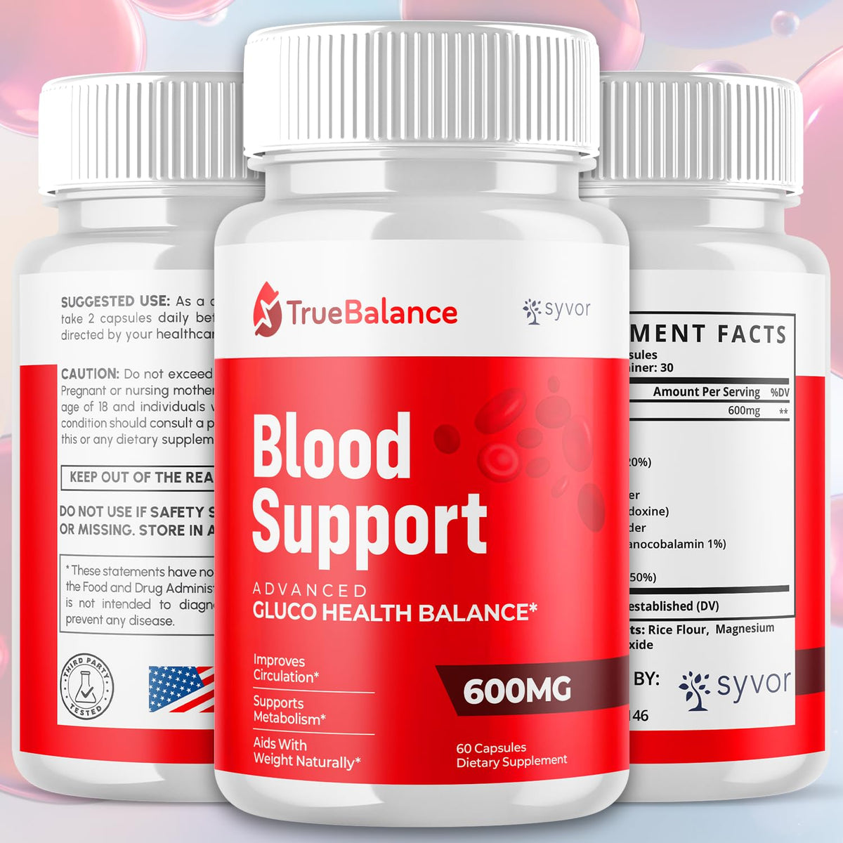 5 Pack 300 Capsules F7711