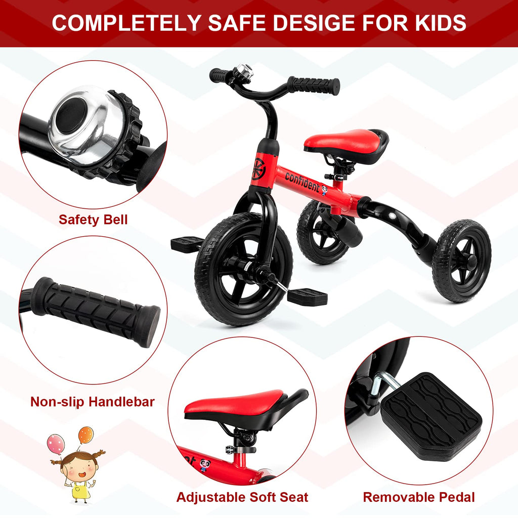Tricycle for Toddlers 2-5 Years, 3 in 1 Folding Bike K24424