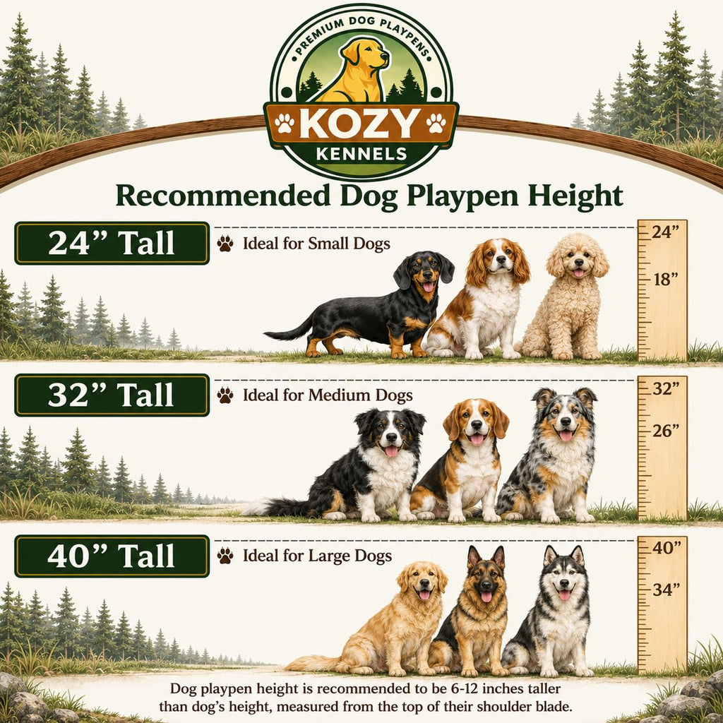 40 inch 16 Panels Heavy Duty Metal Dog Playpen H9315