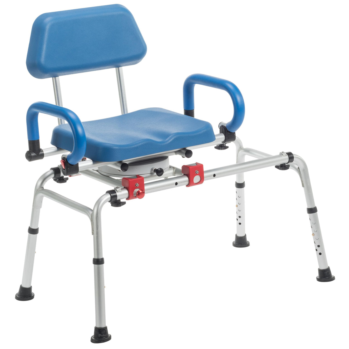 Rotating Transfer Bench with Padded Seat and Arms O750