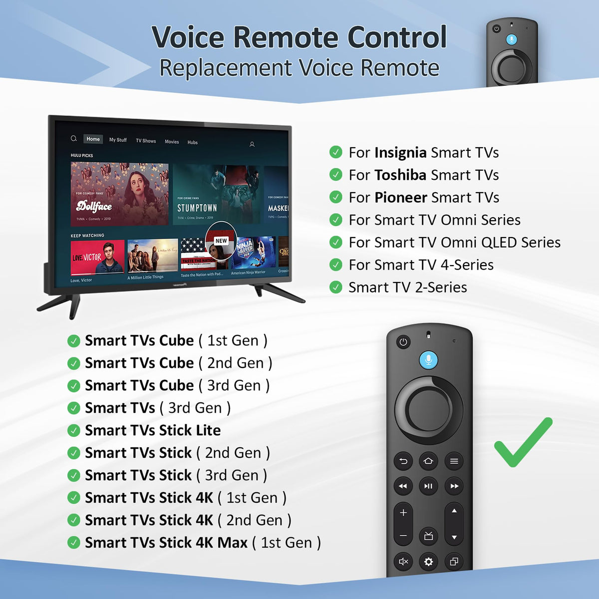Replacement Fire Stick Remote U20653