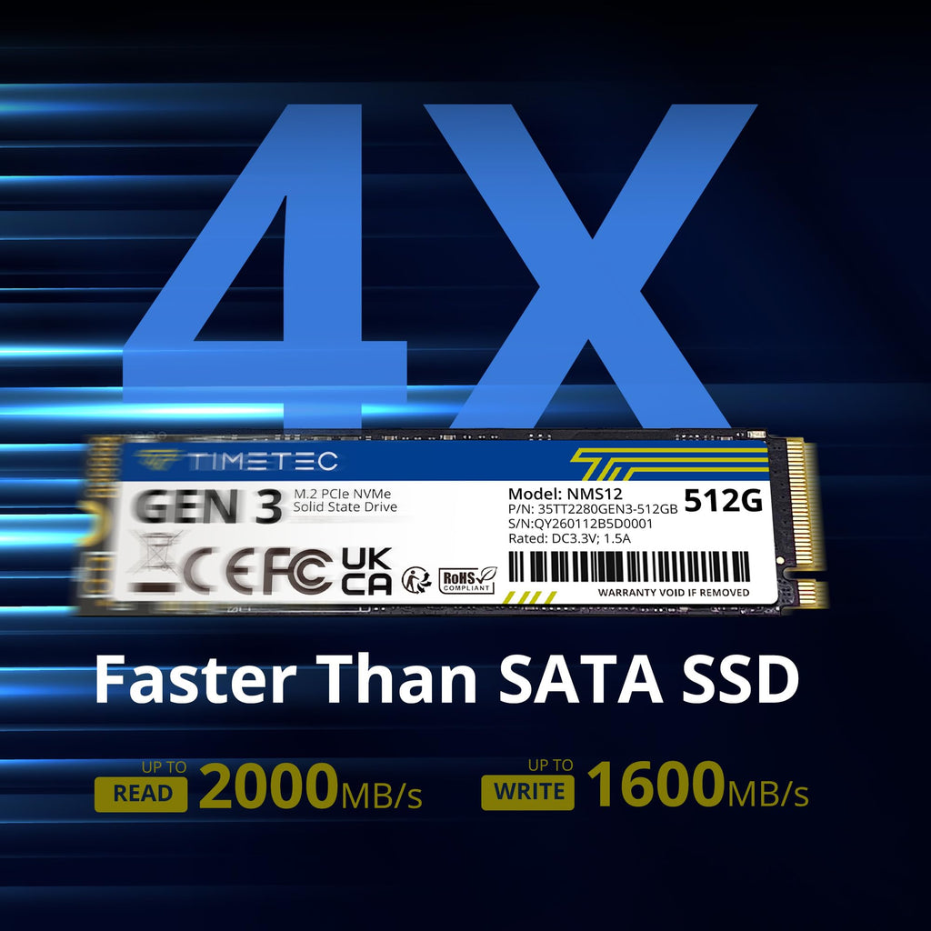 512GB NVMe PCIe M.2 2280 Internal SSD J58491