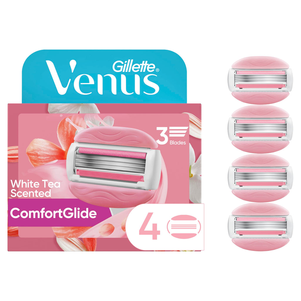White Tea Razor Refills, 4 Cartridges H776431