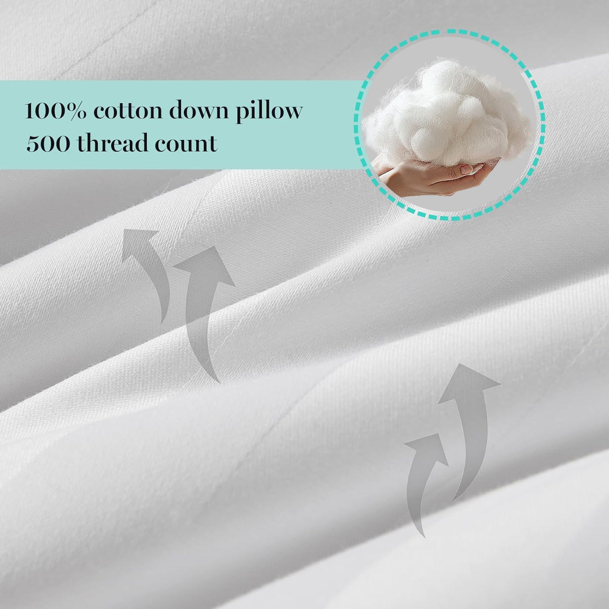 King Size Set of 2 Bed Pillows Z859