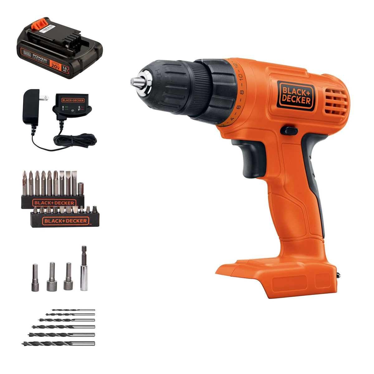 20V MAX Cordless Drill Driver with 30 Piece Bit Set L399997